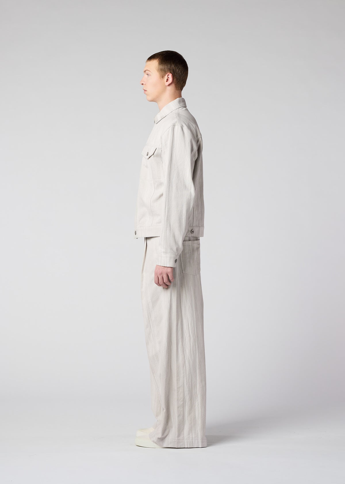 COTTON JACQUARD、メンズ_パンツ、着用画像2