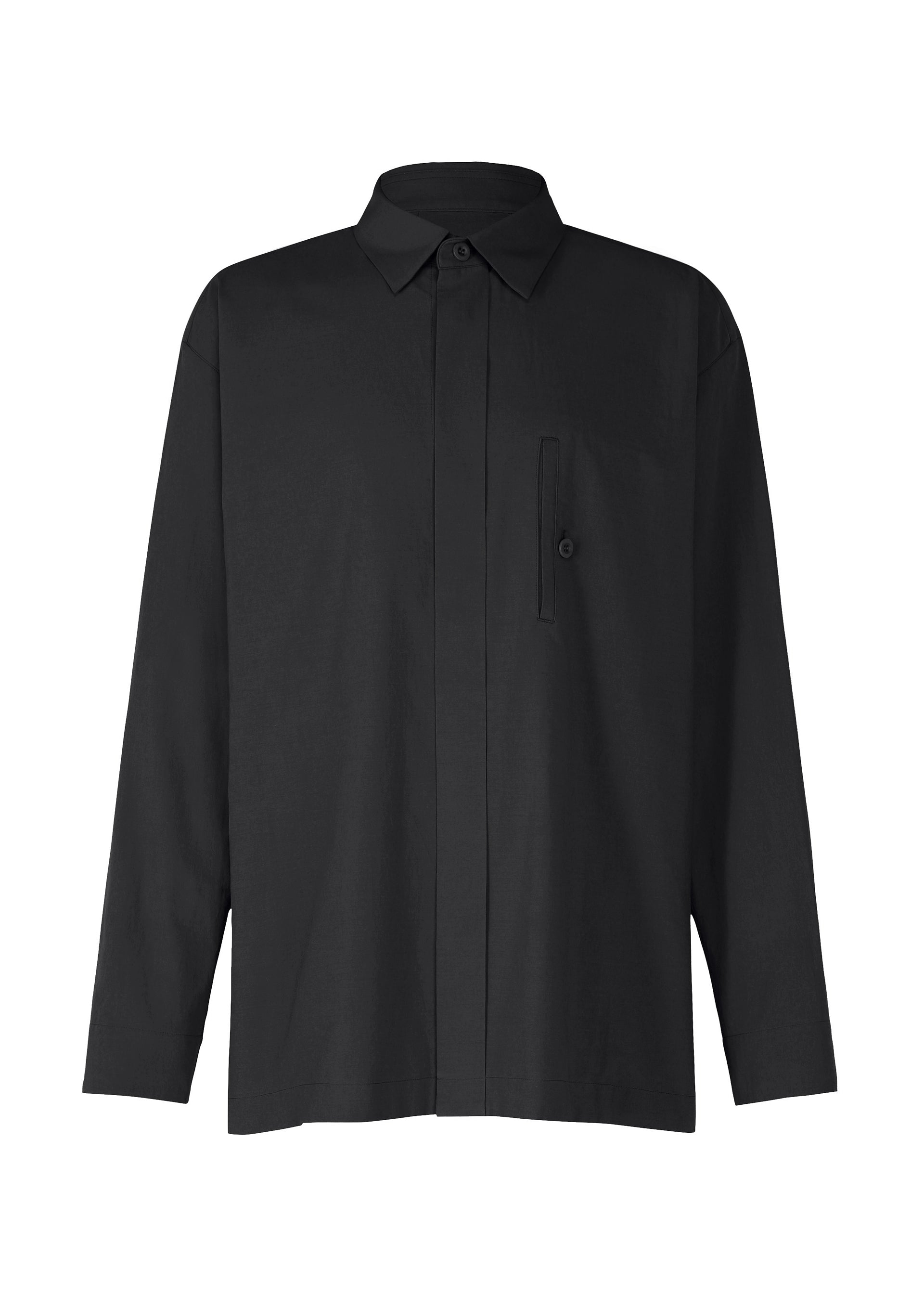WHITE SHIRT、メンズ_トップス_シャツ、ブラック