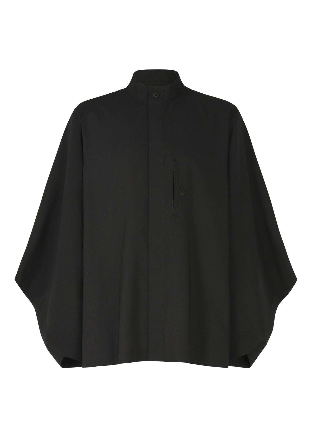 HYBRID SHIRT、メンズ_トップス_シャツ、ブラック