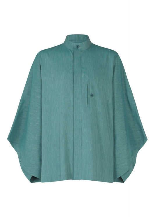 HYBRID SHIRT、メンズ_トップス_シャツ、ネイビー
