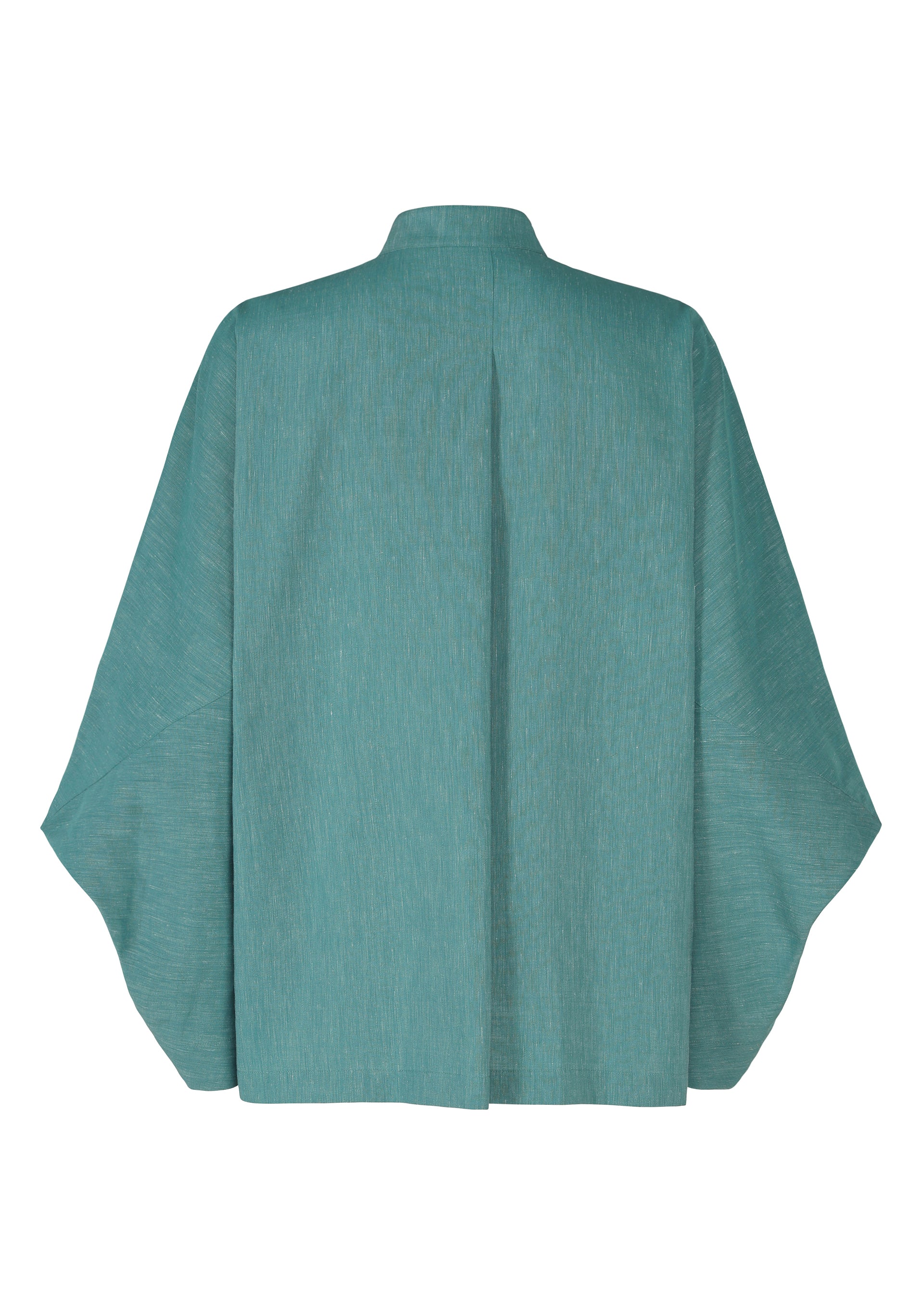 issey miyake スタンドカラーグリーンシャツ ISSEY MIYAKE(イッセイミヤケ) 25SSSHADOW STUDYスタンドカラー