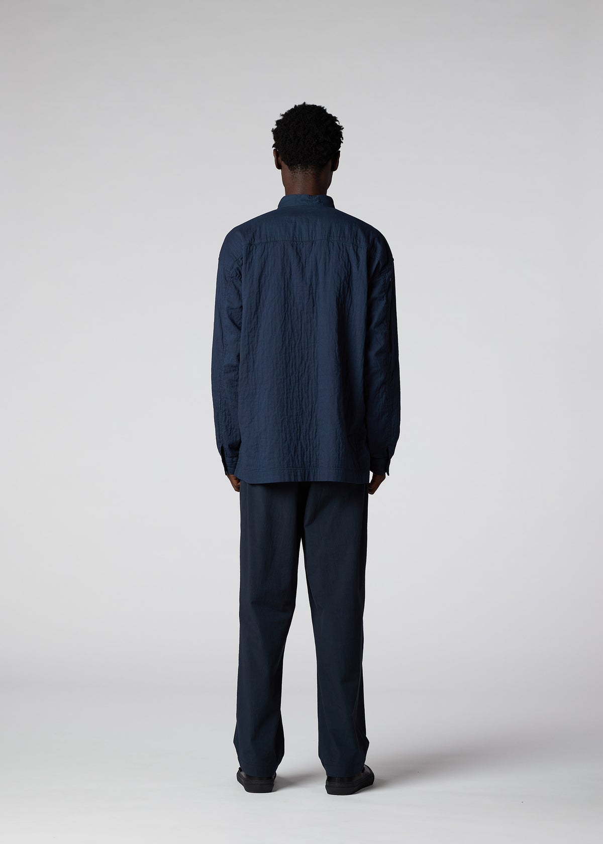 DOUBLE FACE COTTON SHIRT、メンズ_トップス_シャツ、着用画像3