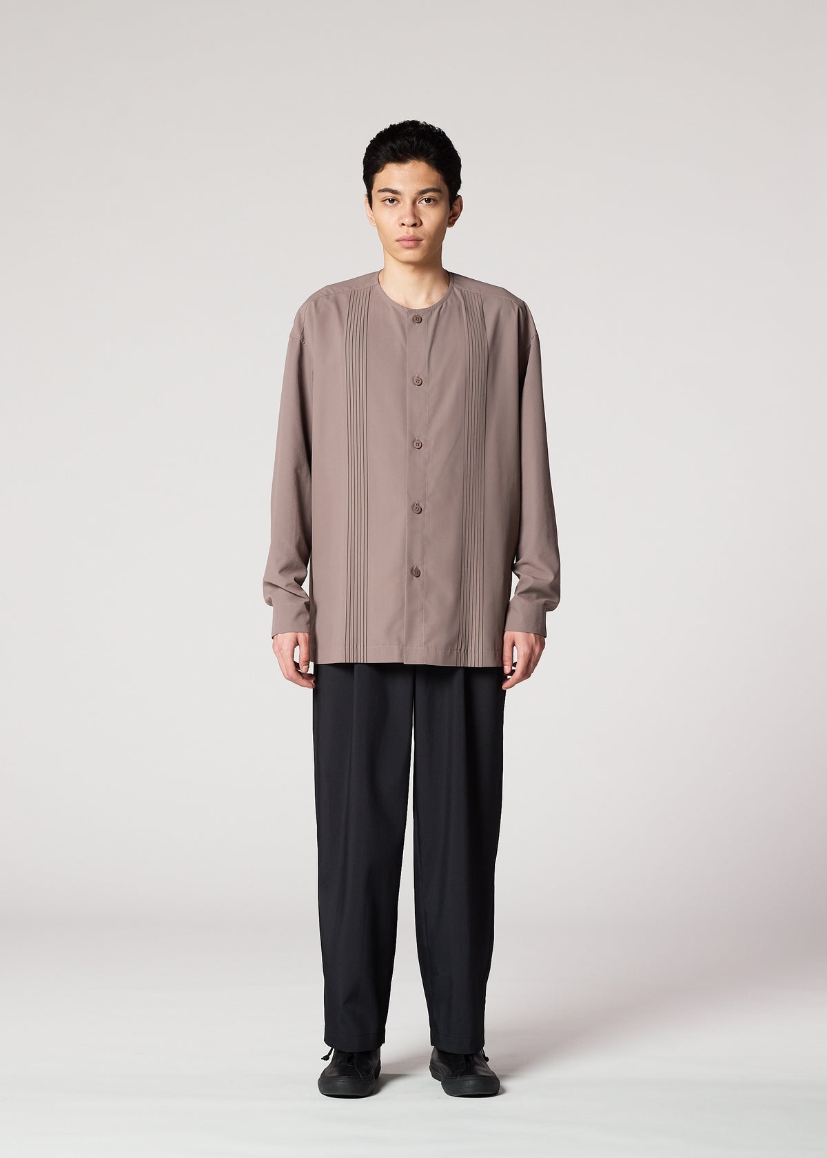 PLEATS SHIRT、メンズ_トップス_シャツ、着用画像1