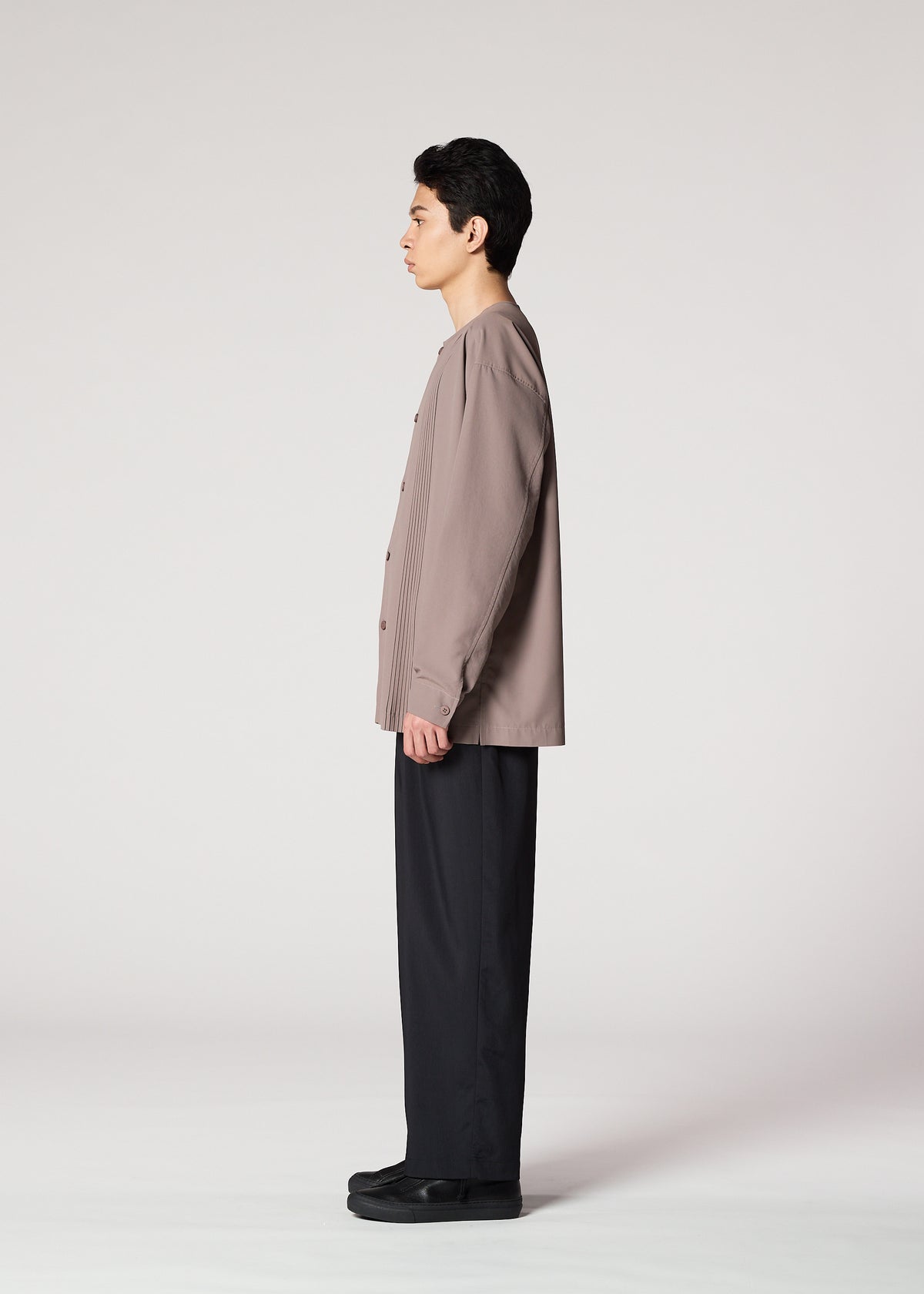 PLEATS SHIRT、メンズ_トップス_シャツ、着用画像2