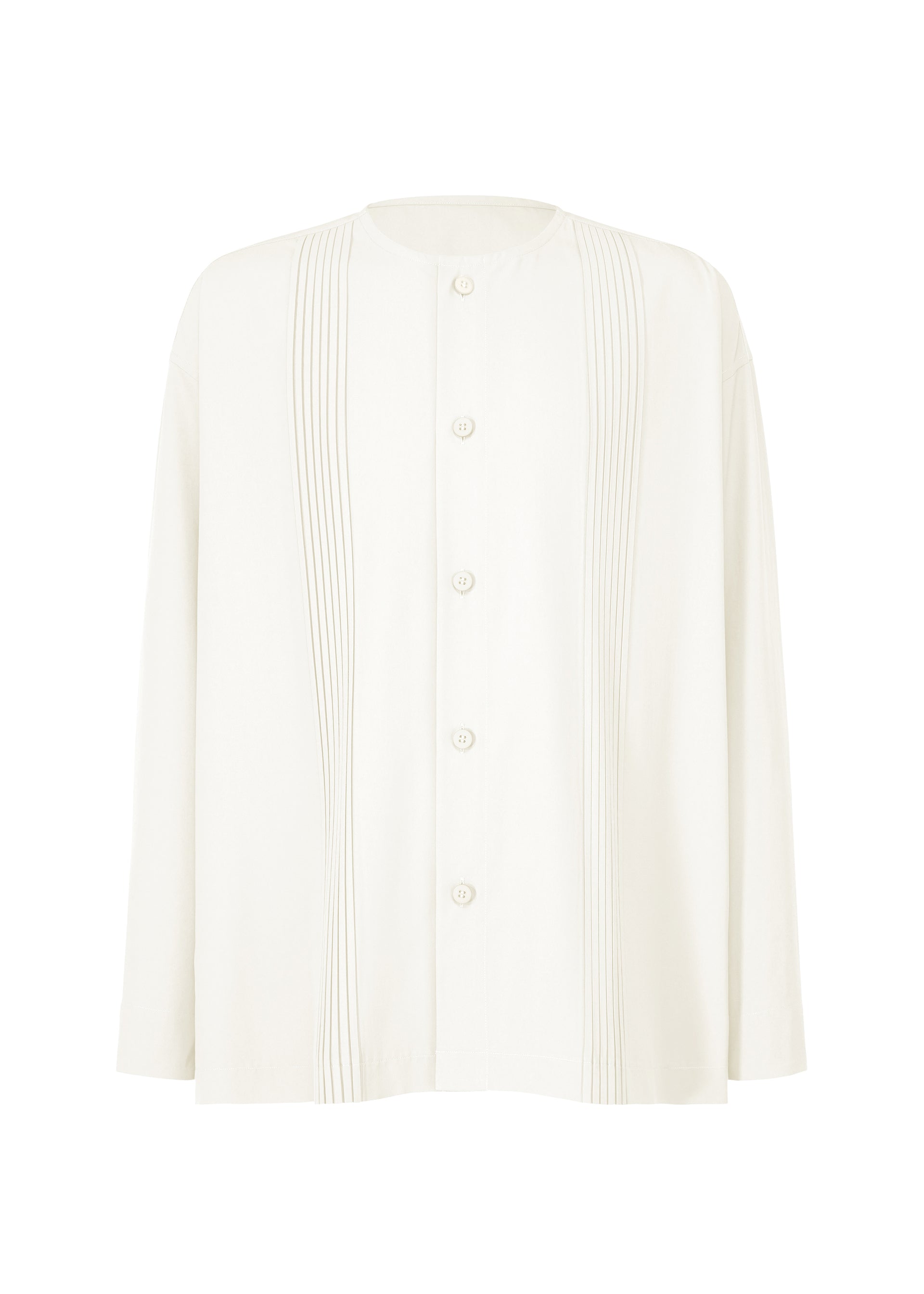 PLEATS SHIRT、メンズ_トップス_シャツ、ホワイト