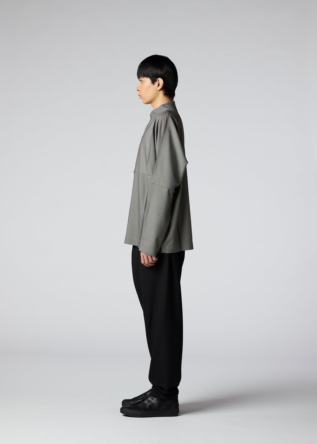 WOOL LIKE COMPACT SHIRT、メンズ_トップス_シャツ、着用画像2