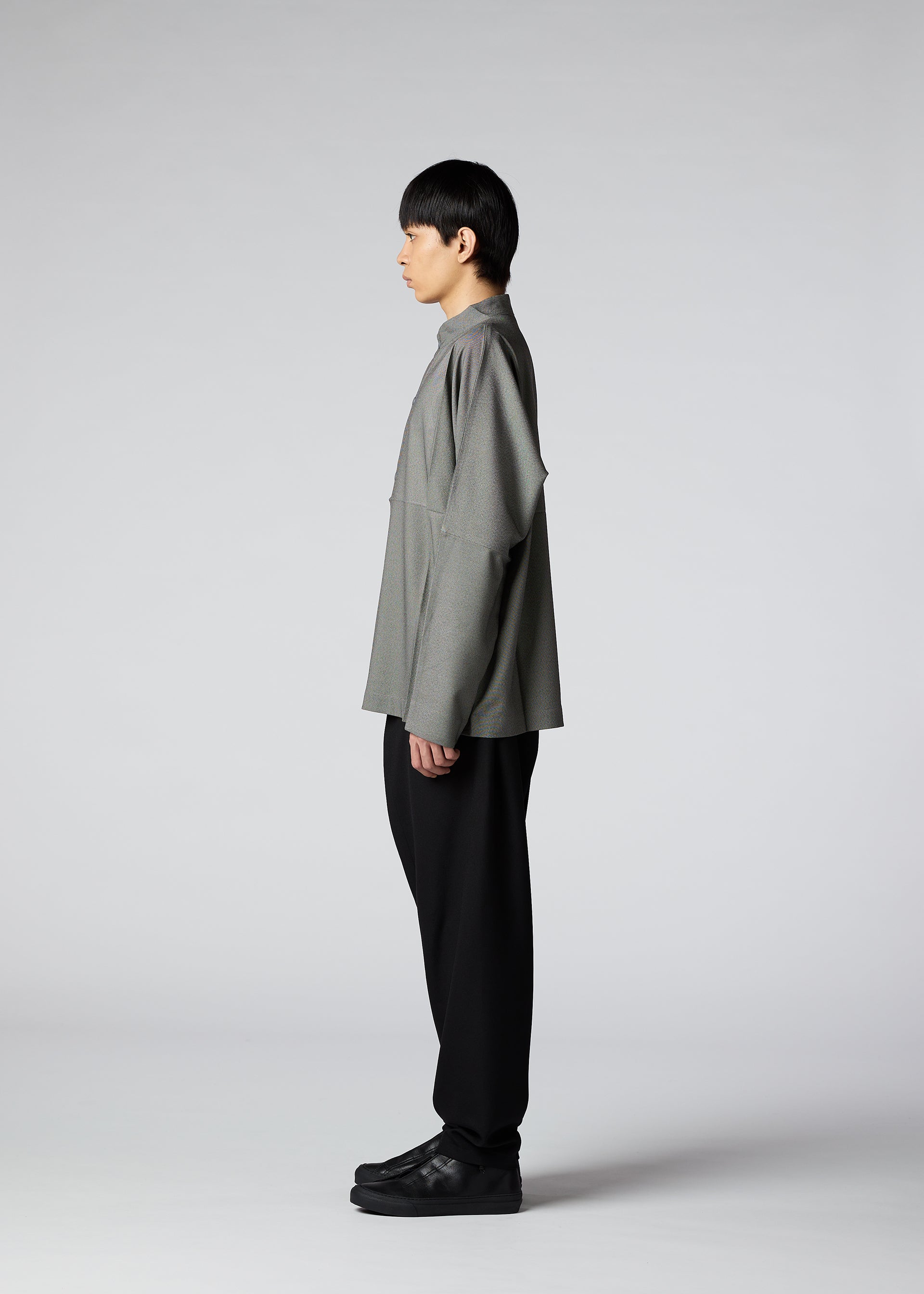 WOOL LIKE COMPACT SHIRT、メンズ_トップス_シャツ、着用画像2