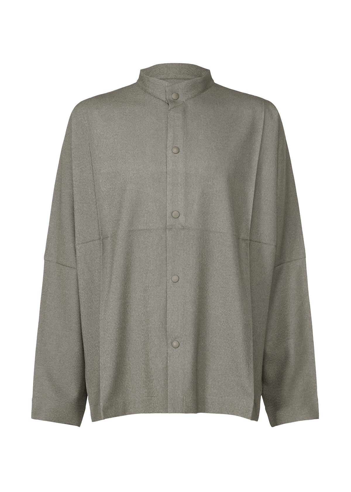 WOOL LIKE COMPACT SHIRT、メンズ_トップス_シャツ、グレー
