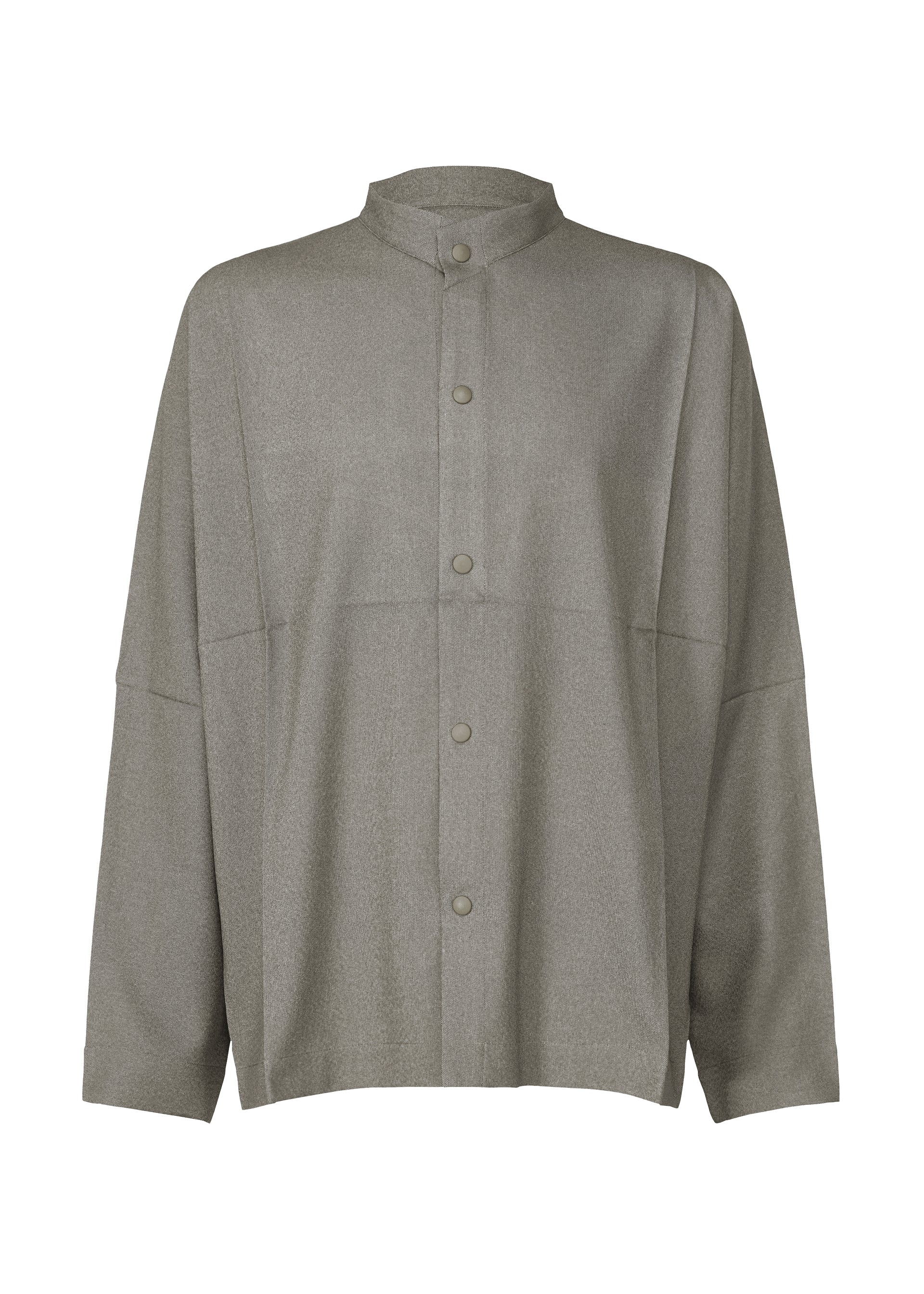 WOOL LIKE COMPACT SHIRT、メンズ_トップス_シャツ、グレー