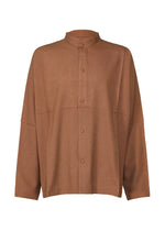 WOOL LIKE COMPACT SHIRT、メンズ_トップス_シャツ、ブラウン