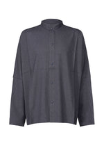 WOOL LIKE COMPACT SHIRT、メンズ_トップス_シャツ、ネイビー