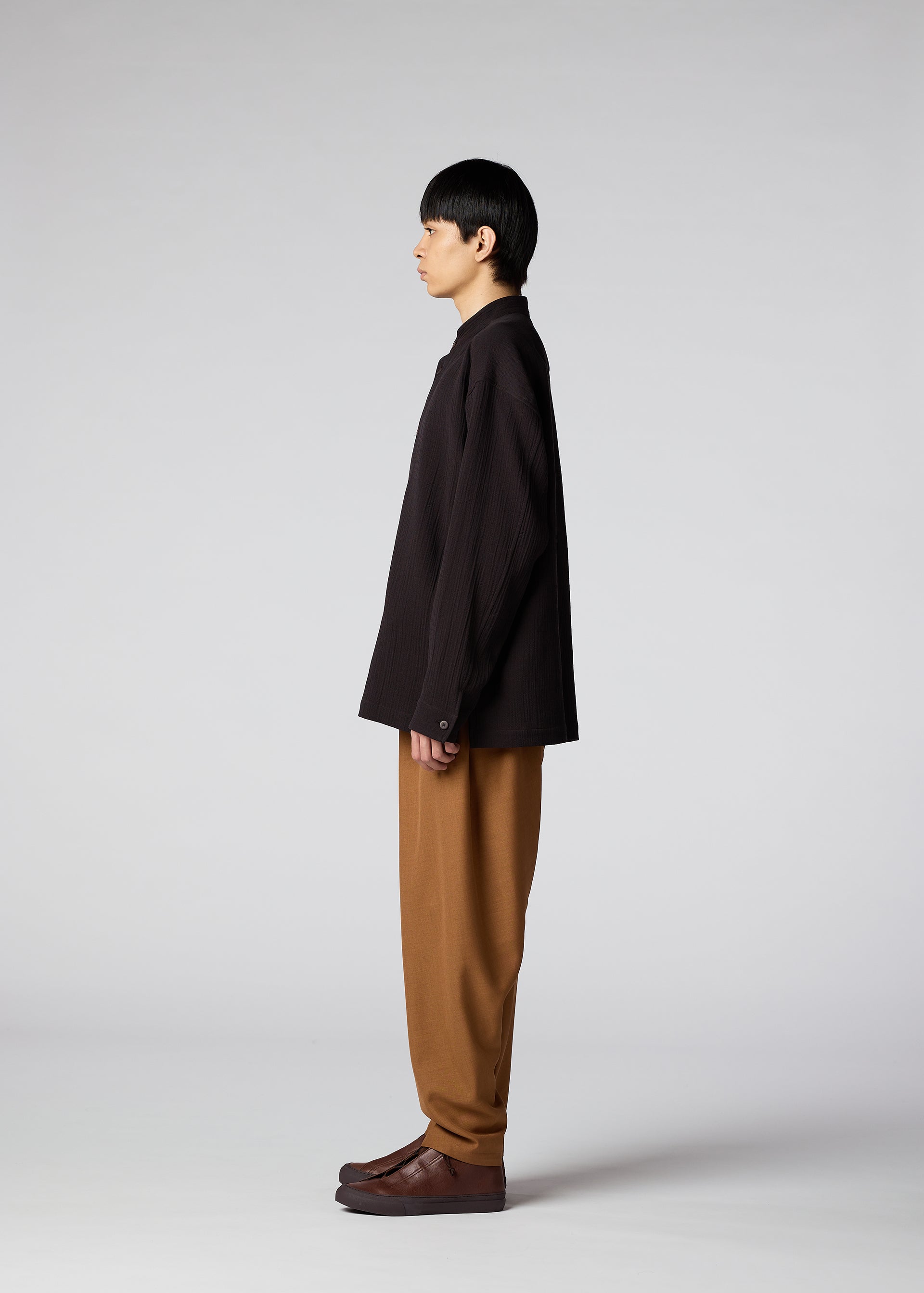 DOUBLE WEAVE CREPE、メンズ_トップス_シャツ、着用画像2