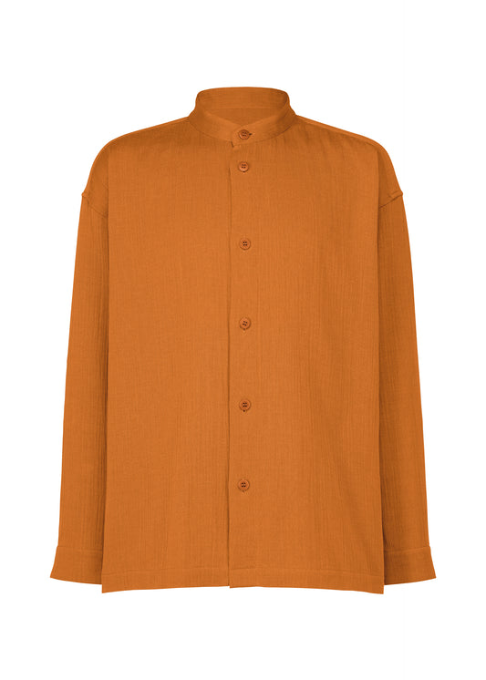 DOUBLE WEAVE CREPE、メンズ_トップス_シャツ、オレンジ