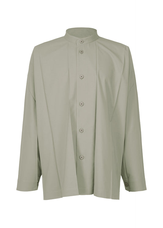 BIG PLEATS SHIRT、メンズ_トップス_シャツ、グレー