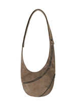 CARVED LEATHER BAG、バッグ&財布_ショルダーバッグ、グレー