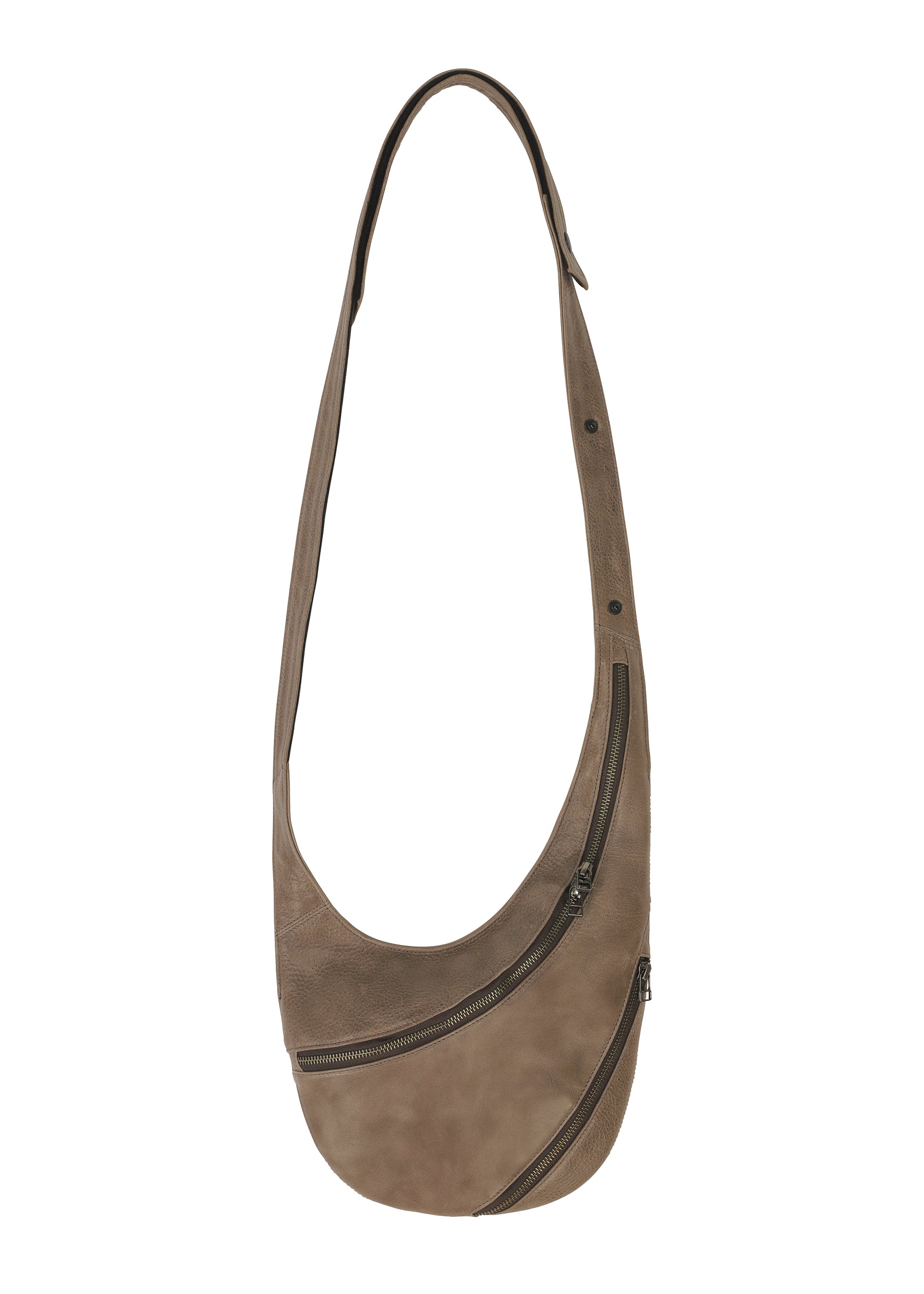 ISSEY MIYAKE レディース　ハンドバッグ　バッグ　牛革　ブラウン 中古・古着通販】ISSEY MIYAKE (イッセイミヤケ) レザーハンドバッグ