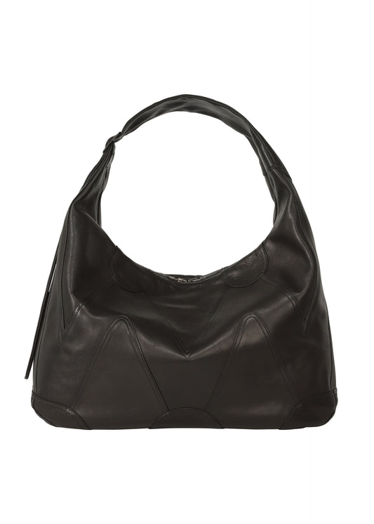 ELEMENTS LEATHER BAG、バッグ&財布_ショルダーバッグ、ブラック
