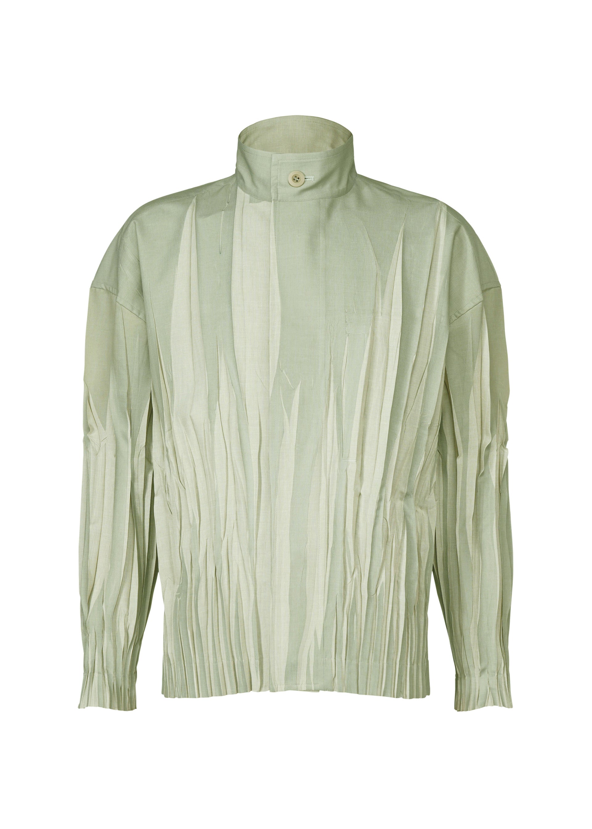 ISSEY MIYAKE シースルー長袖トップス カーキ EDGE – isseymiyake.com