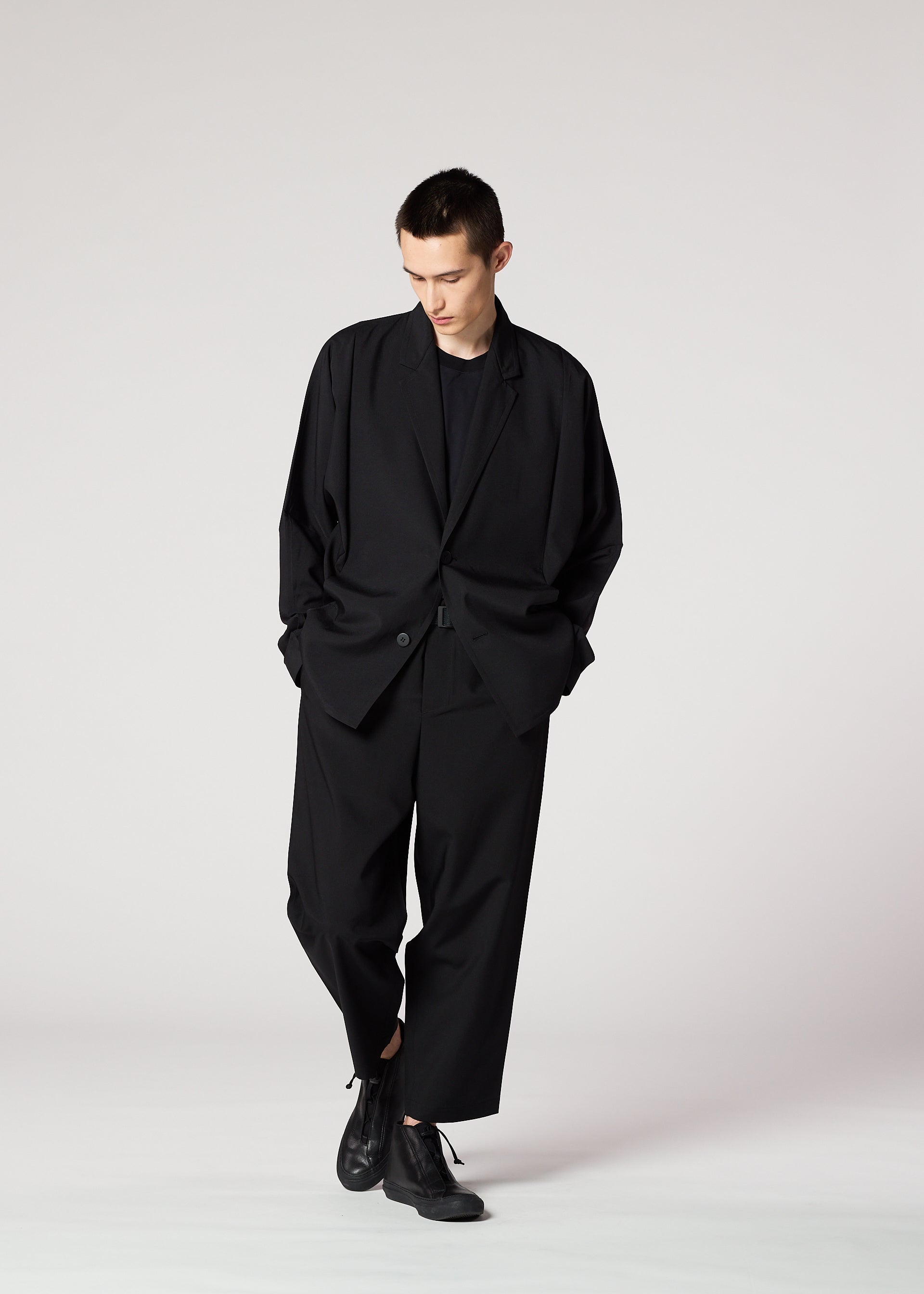 ISSEY MIYAKE ジャケット ジャンパー シワ加工 絞り HaaT ISSEY MIYAKE イッセイミヤケ シワ加工 シャツジャケット 比翼