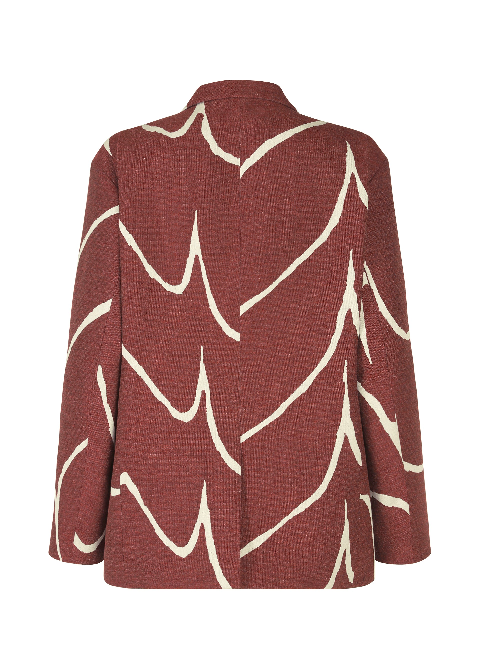 ISSEY MIYAKE イッセイミヤケ 幾何学模様 ジャケット　赤茶　黒 EARTH – isseymiyake.com