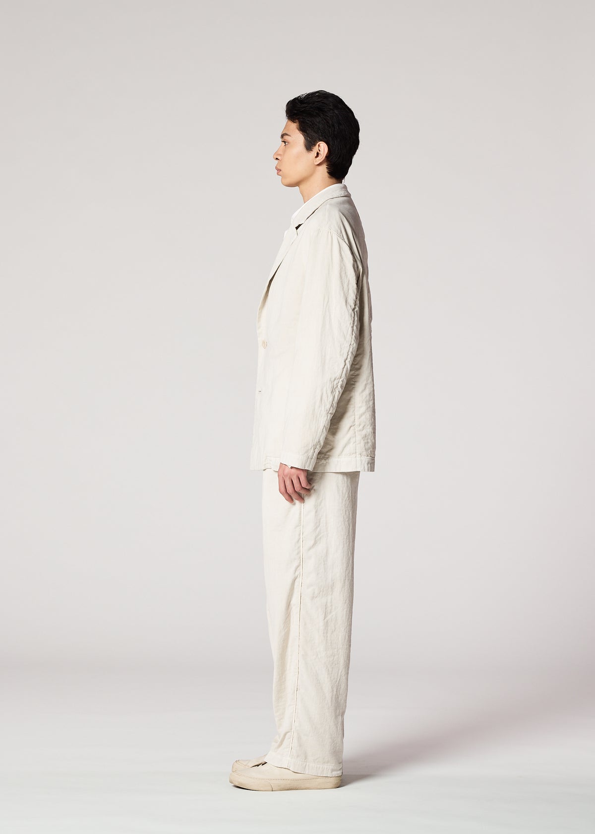 PIGMENT DOUBLE FACE COTTON、メンズ_パンツ、着用画像2