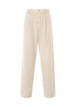 PIGMENT DOUBLE FACE COTTON、メンズ_パンツ、ベージュ
