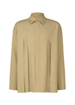 LINEN LIKE SHIRT、メンズ_トップス_シャツ、ベージュ