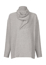 STRIPE LINEN SHRINK、メンズ_トップス_シャツ、グレー