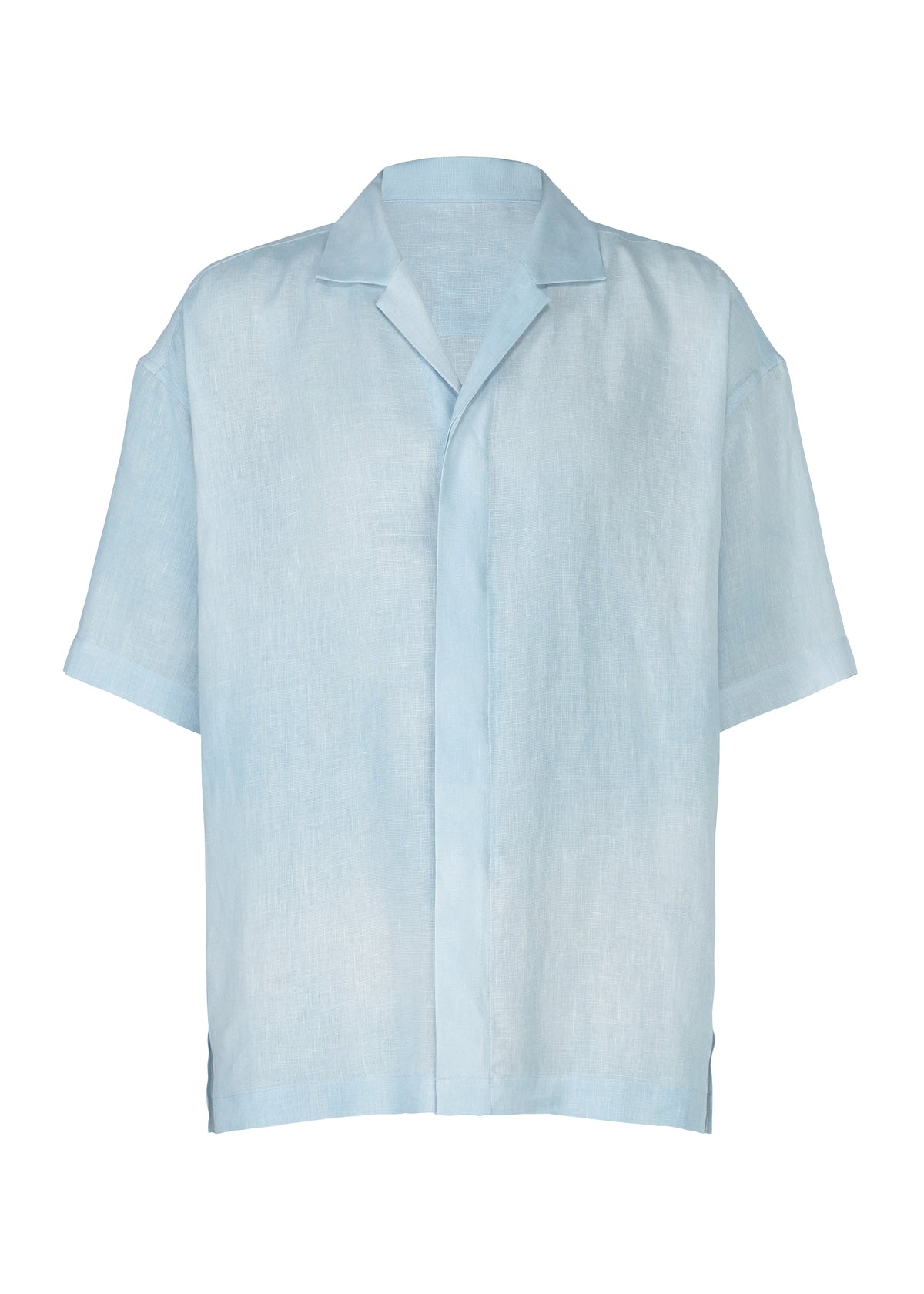 FLOATING LINEN、メンズ_トップス_シャツ、ブルー