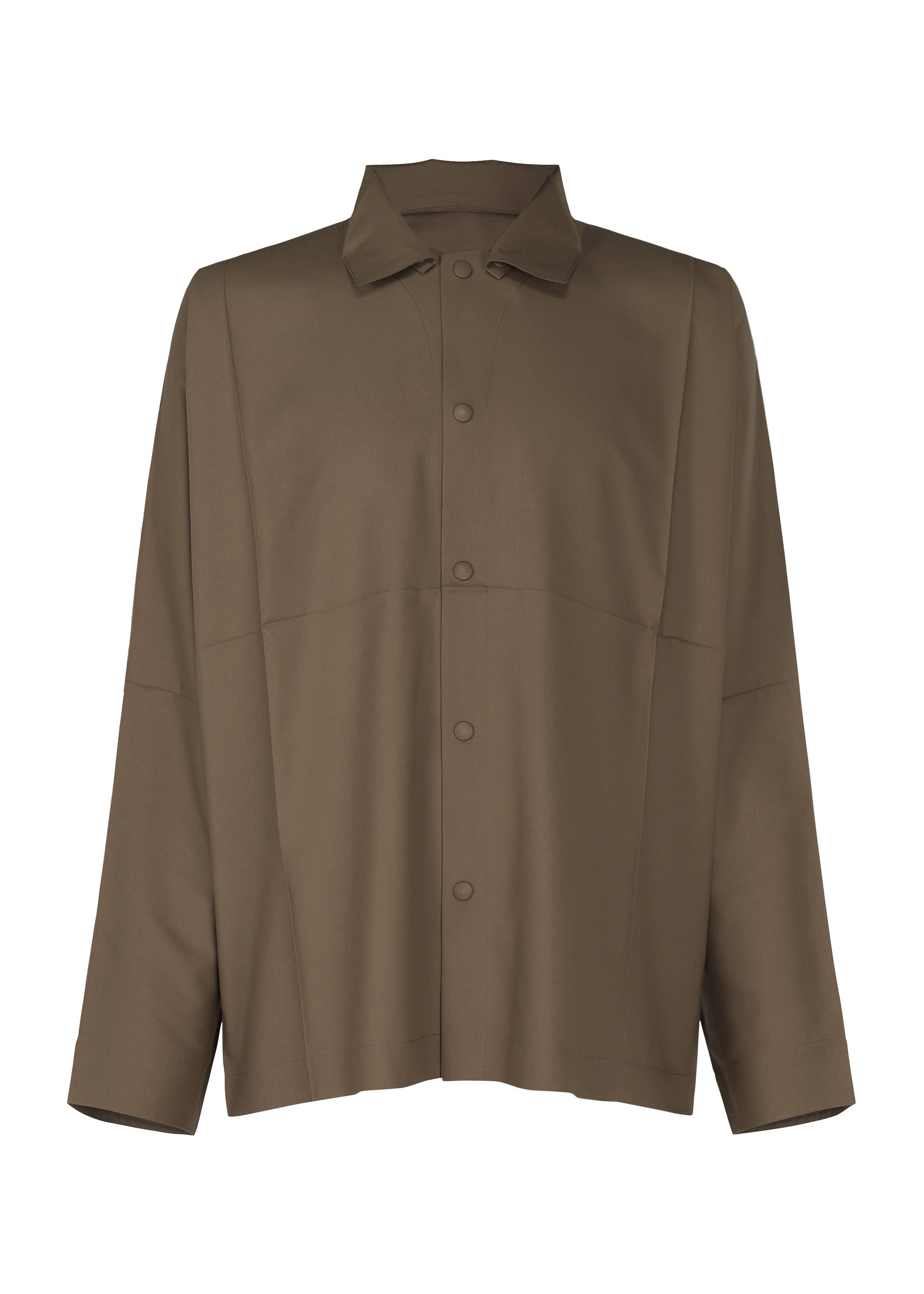 COMPACT SHIRT、メンズ_トップス_シャツ、ブラウン