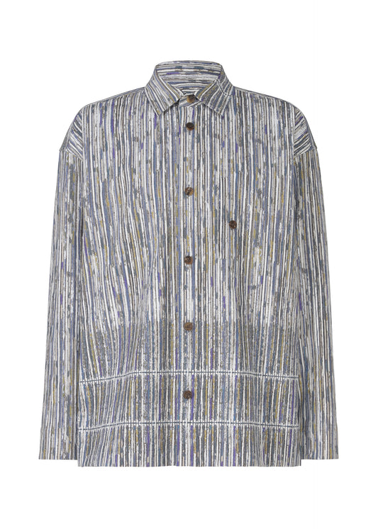 CURVINESS SHIRT、メンズ_トップス_シャツ、ブルー