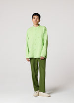 DOUBLE FACE COTTON SHIRT、メンズ_トップス_シャツ、着用画像4