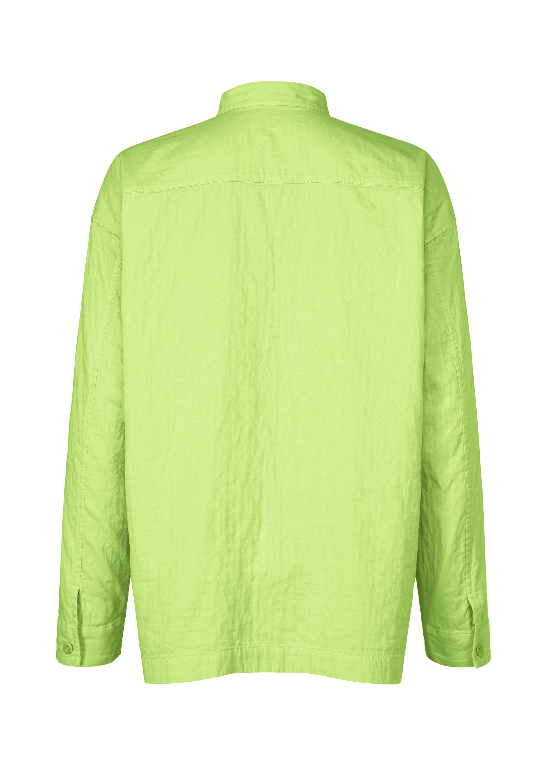ISSEY MIYAKEペパーミントグリーンシャツ地トップス DOUBLE FACE COTTON SHIRT – isseymiyake.com