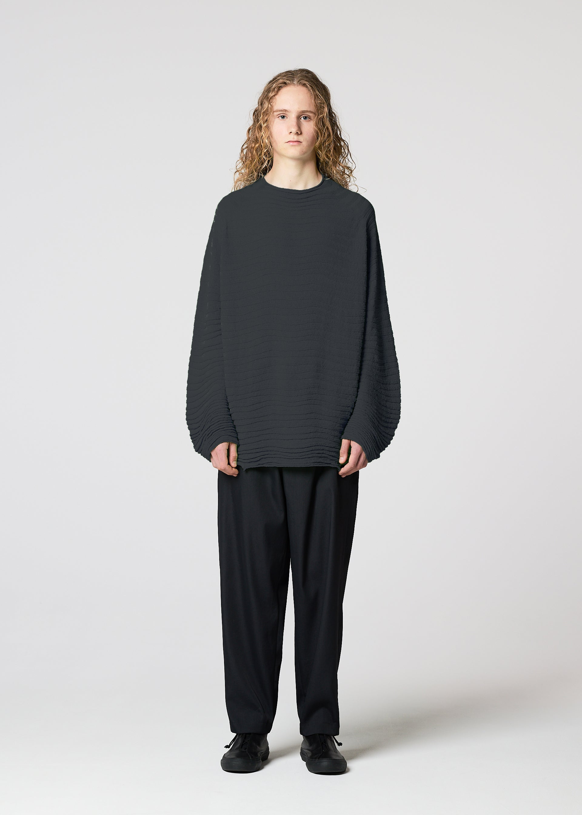 ENGRAVE KNIT、メンズ_ニット、着用画像1