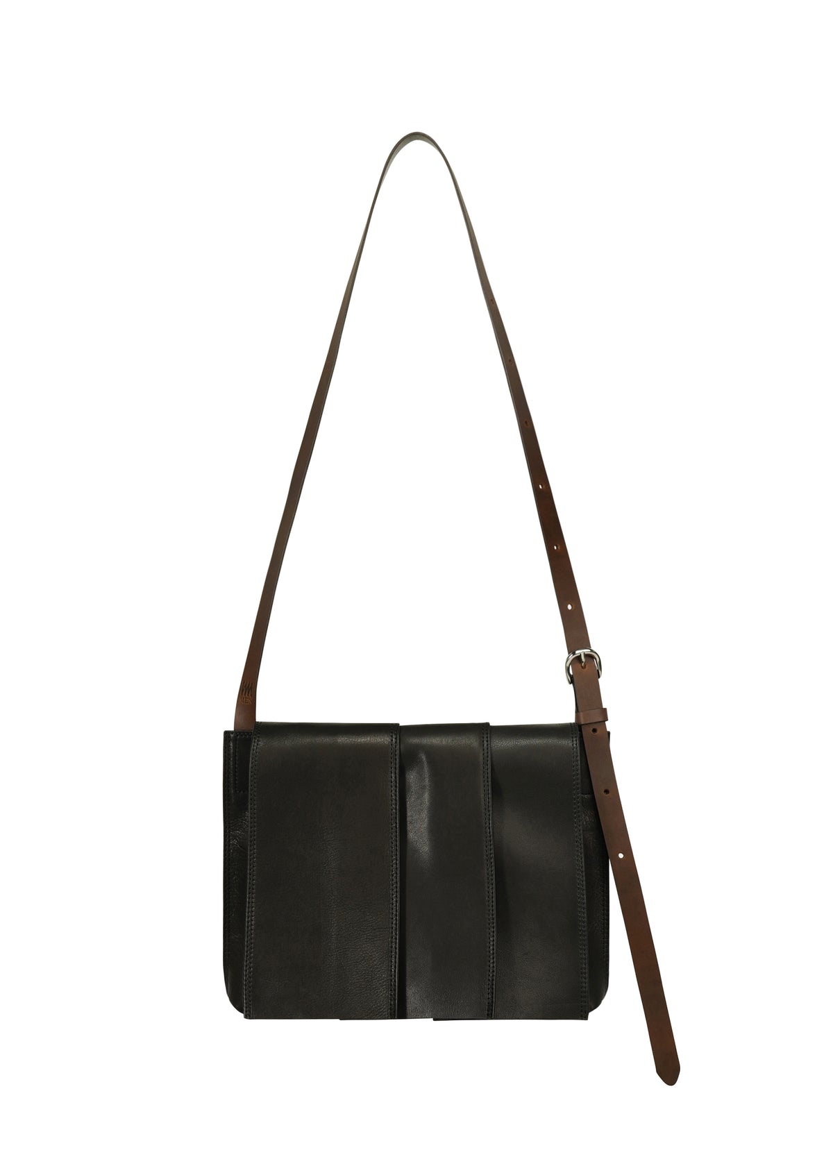 LEATHER PLEATS、バッグ&財布_ショルダーバッグ、ブラック
