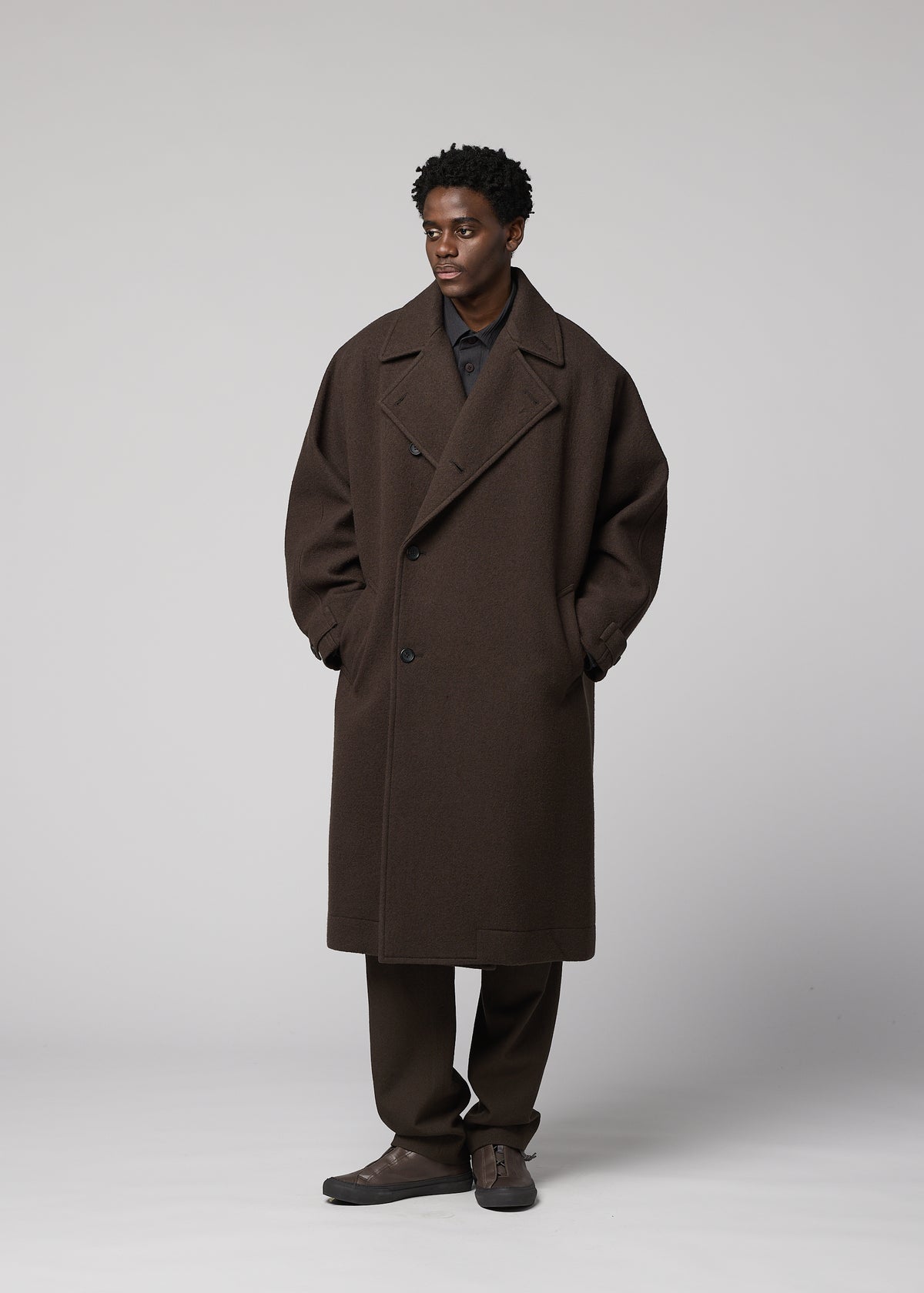 FULLER WOOL、メンズ_ジャケット&コート_コート、着用画像4