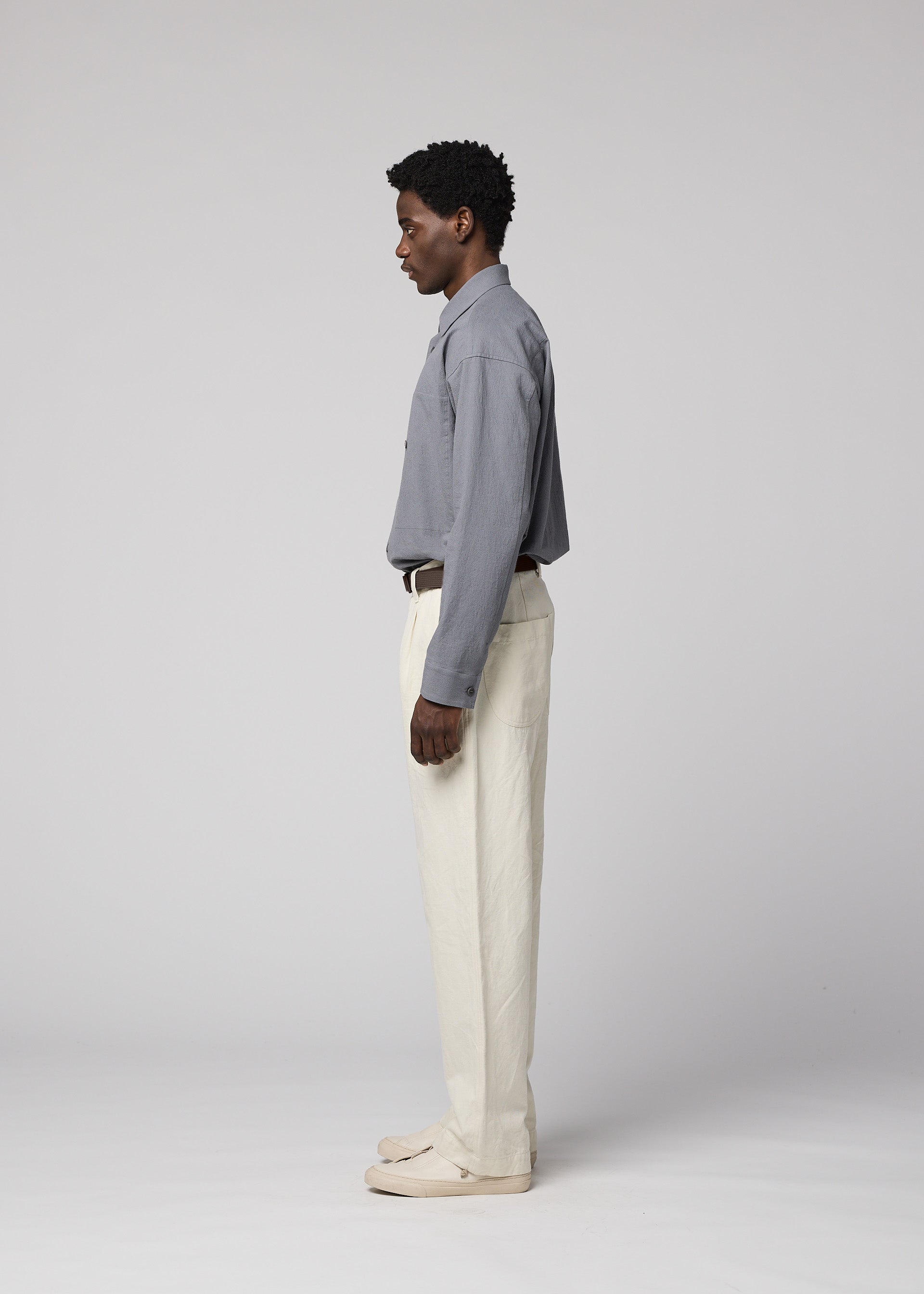 TOUGH WOOL COTTON、メンズ_パンツ、着用画像2