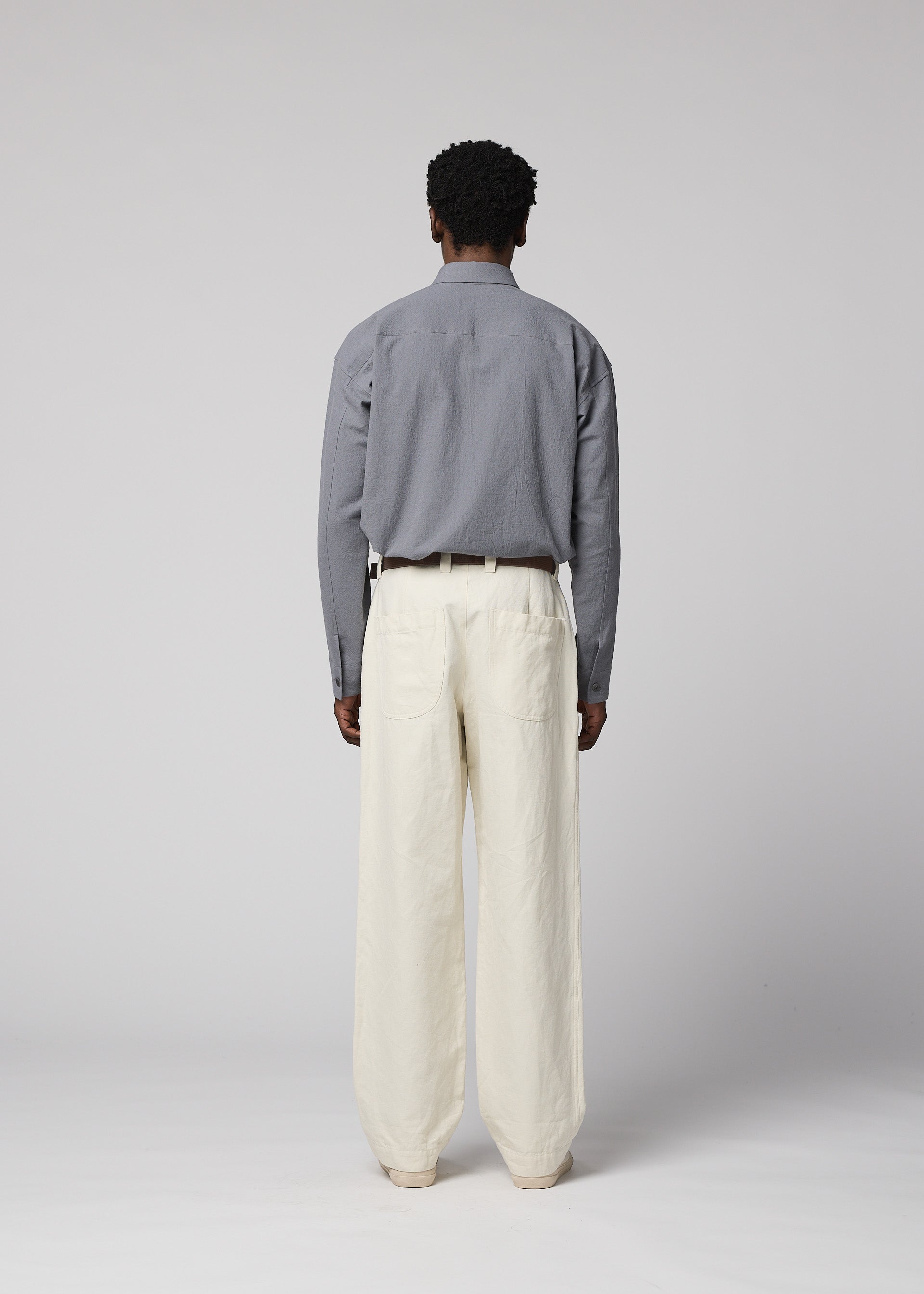 TOUGH WOOL COTTON、メンズ_パンツ、着用画像3