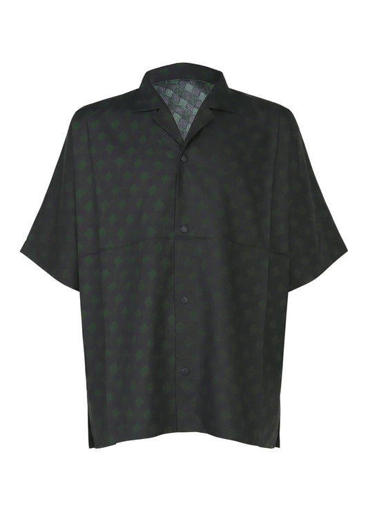 TIE PATTERN SHIRT、メンズ_トップス_シャツ、ネイビー