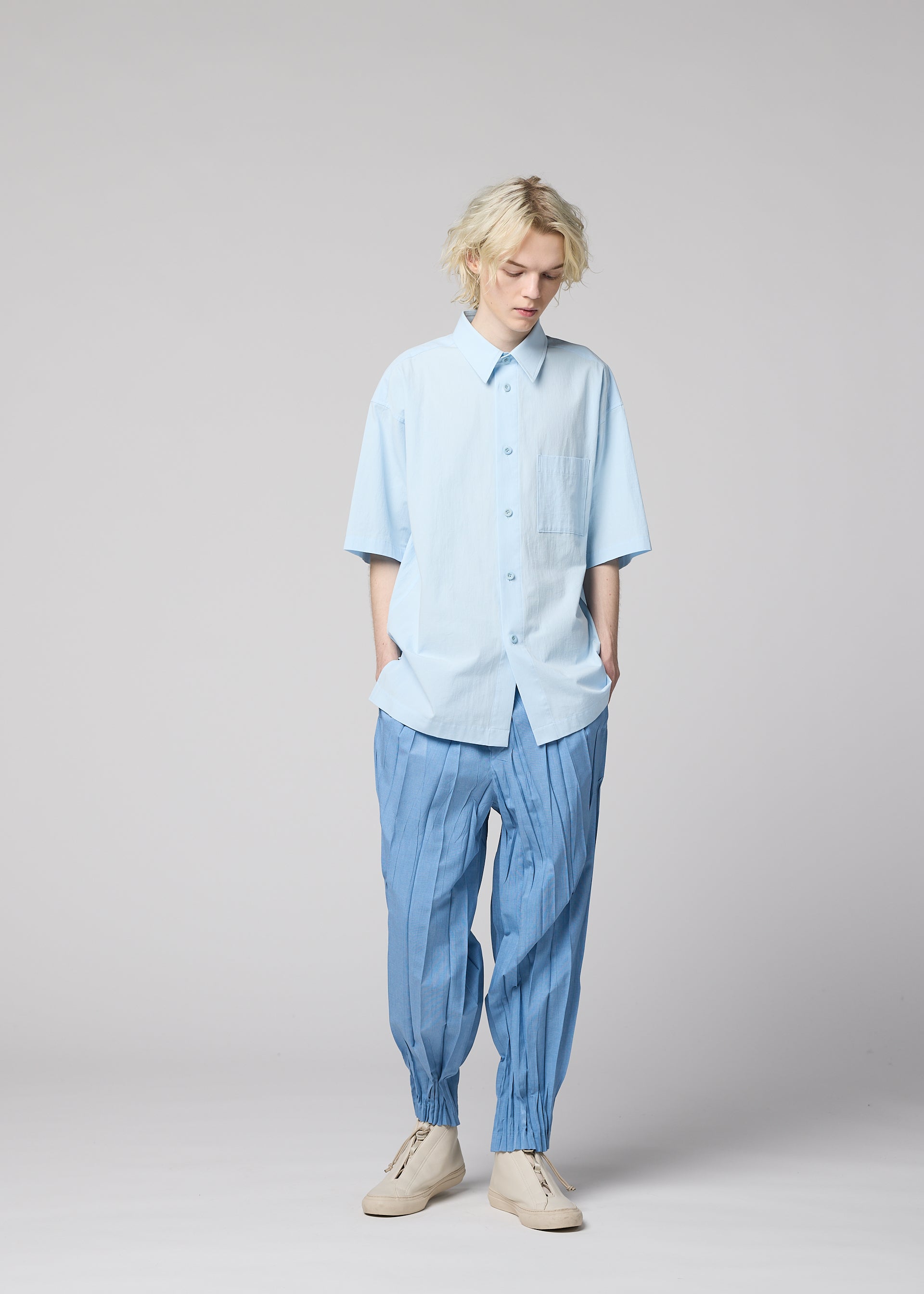 WHITE SHIRT、メンズ_トップス_シャツ、着用画像4