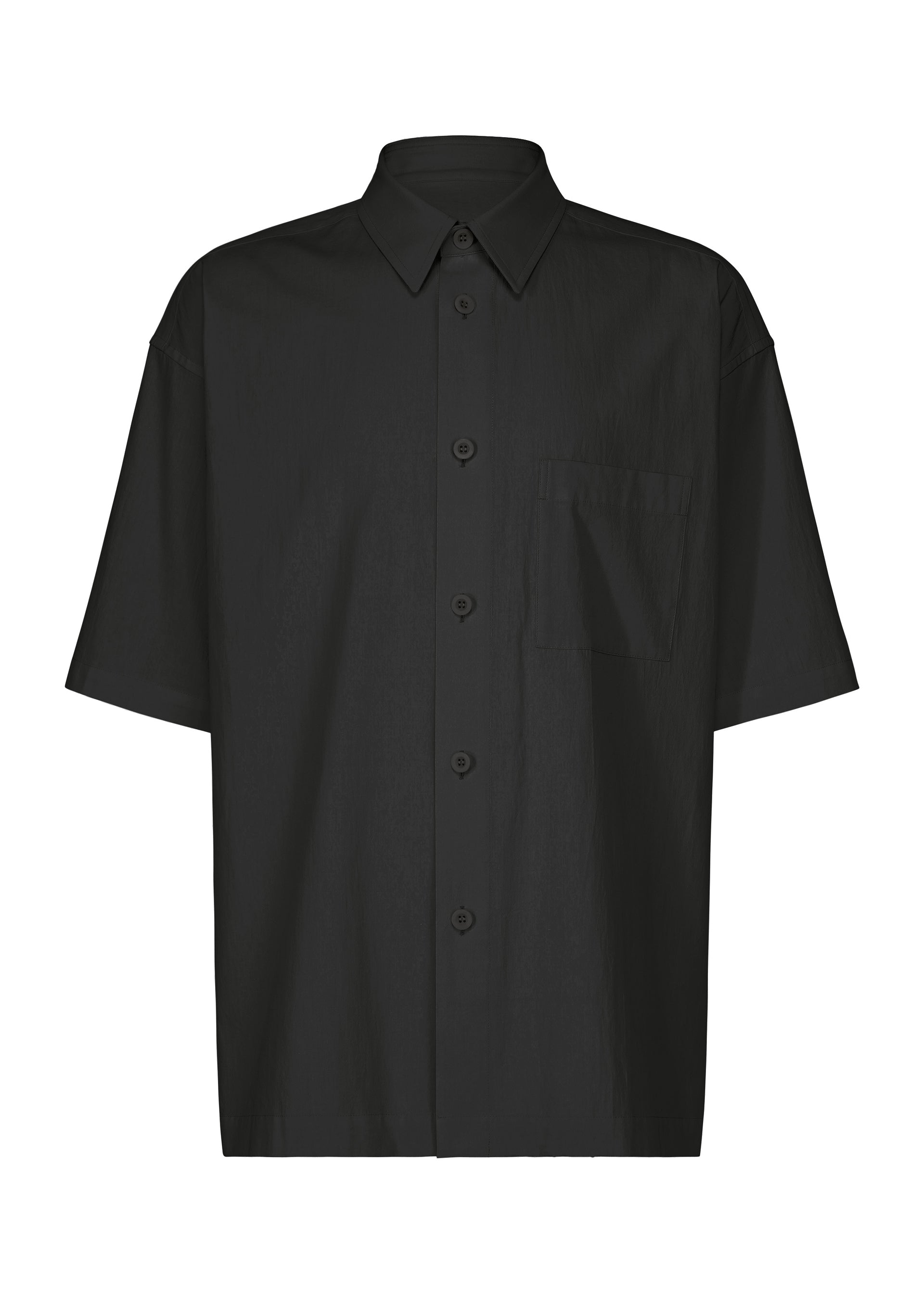 WHITE SHIRT、メンズ_トップス_シャツ、ブラック