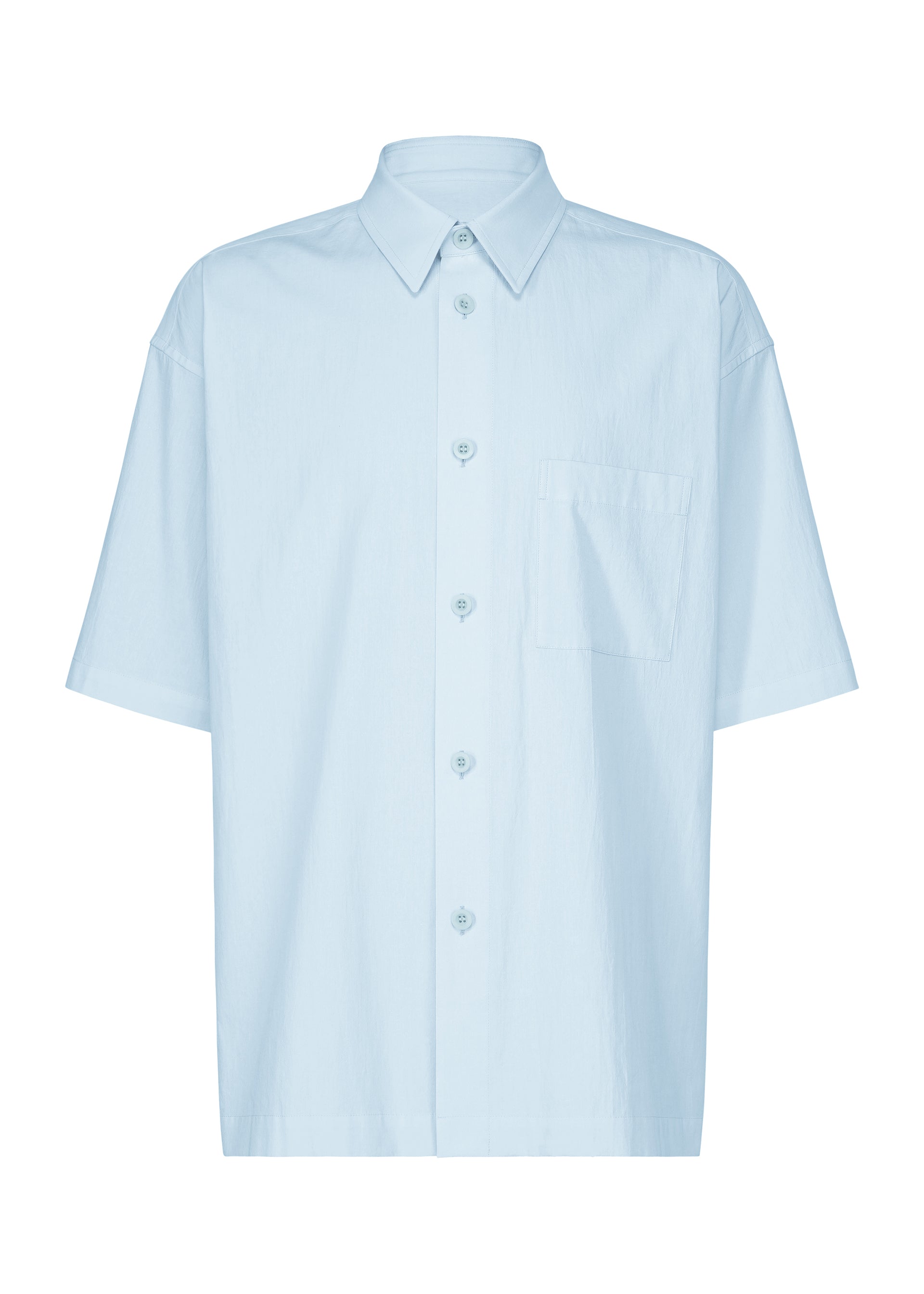 WHITE SHIRT、メンズ_トップス_シャツ、ブルー