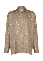 MERRY SATIN SHIRT、メンズ_トップス_シャツ、ベージュ