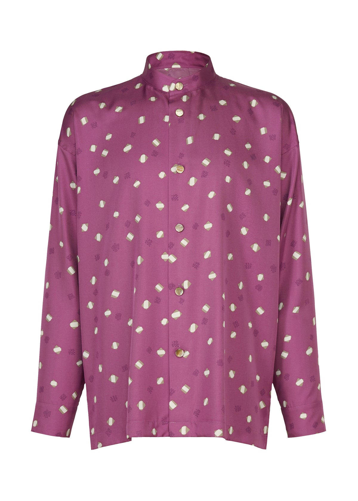 MERRY SATIN SHIRT、メンズ_トップス_シャツ、パープル