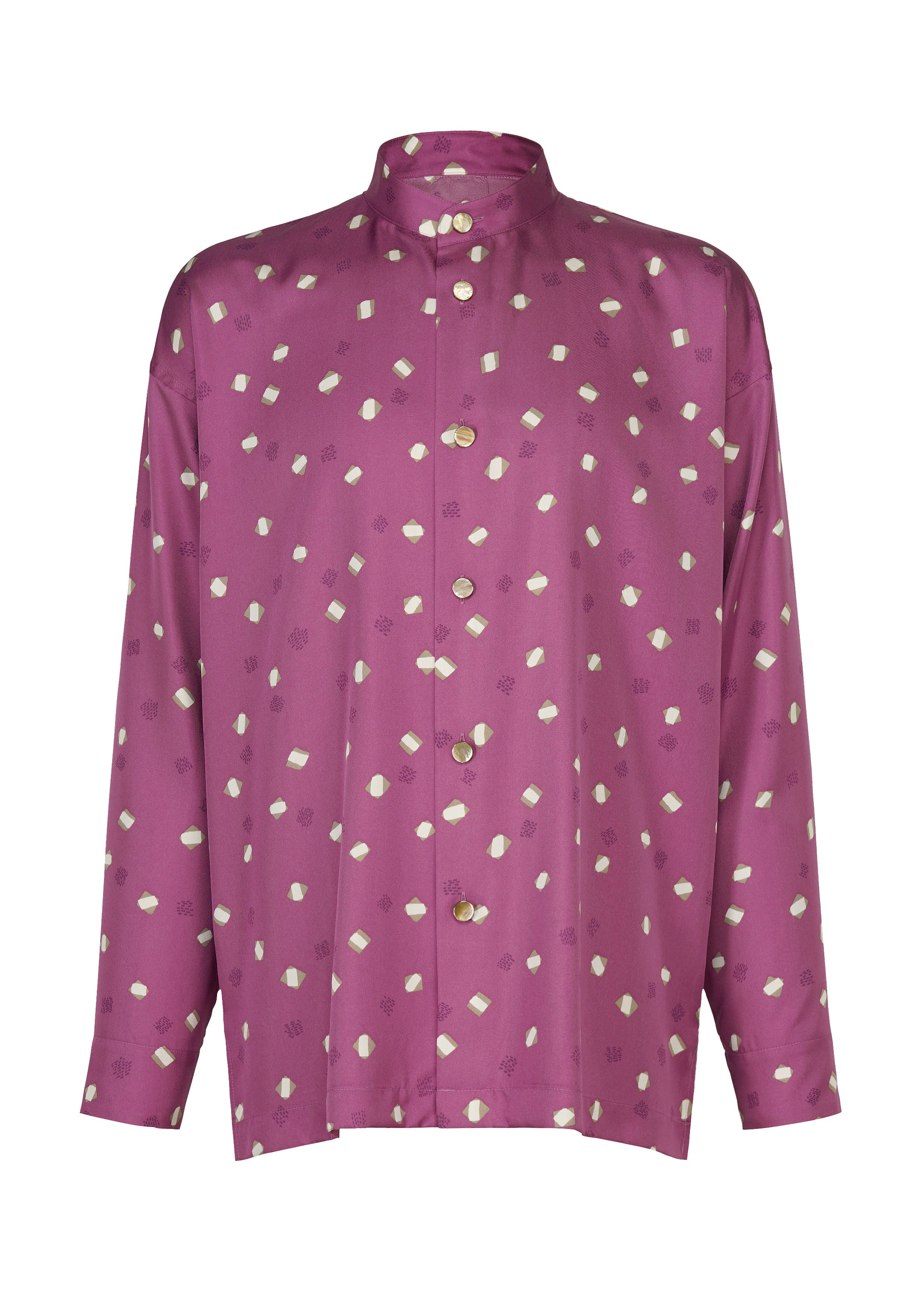 MERRY SATIN SHIRT、メンズ_トップス_シャツ、パープル