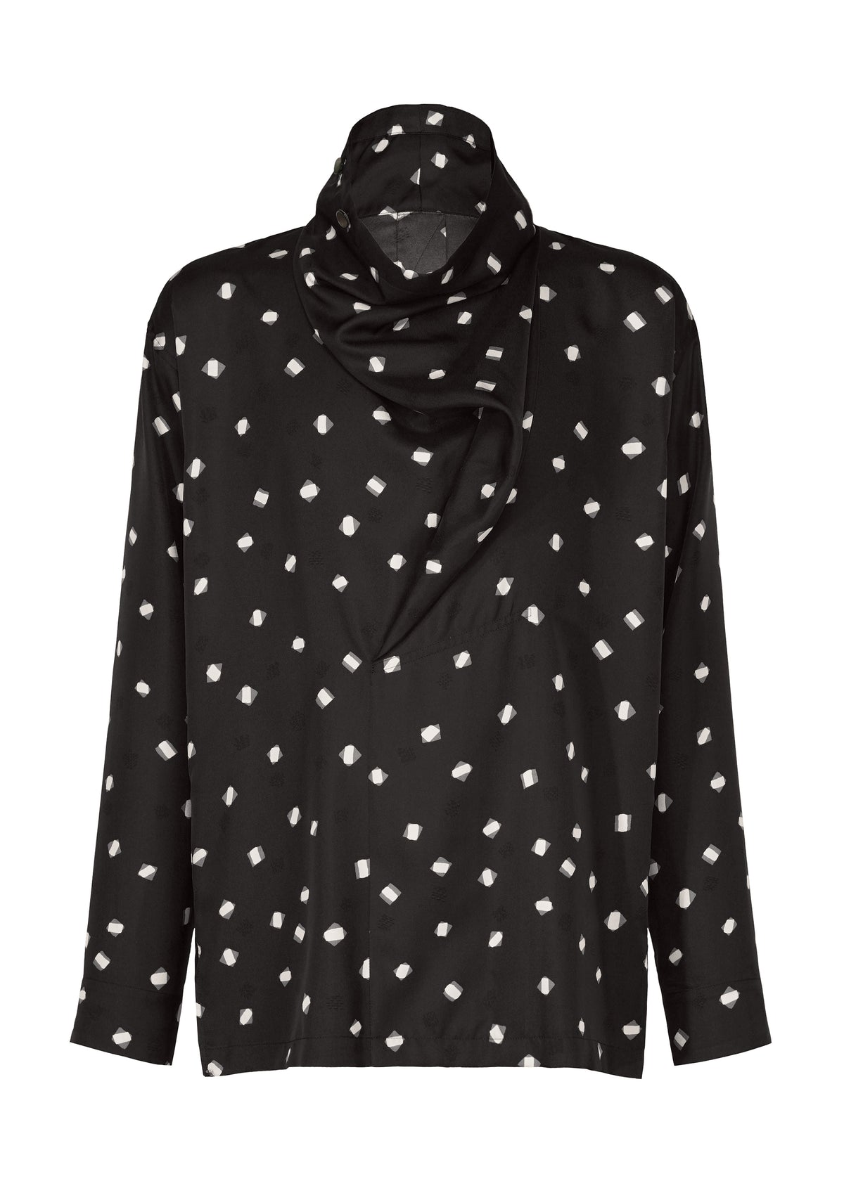 MERRY SATIN SHIRT、メンズ_トップス_シャツ、ブラック