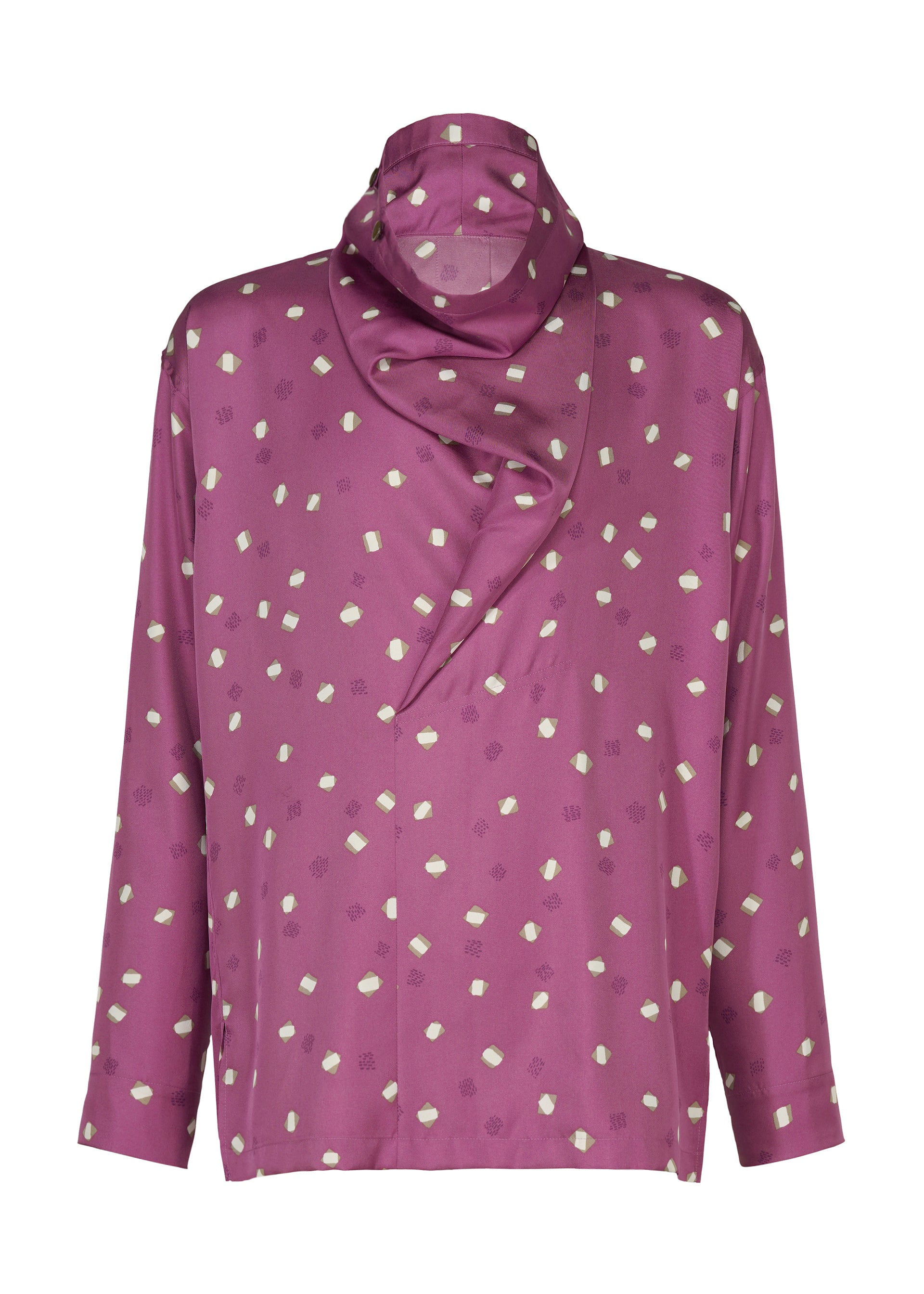 MERRY SATIN SHIRT、メンズ_トップス_シャツ、パープル