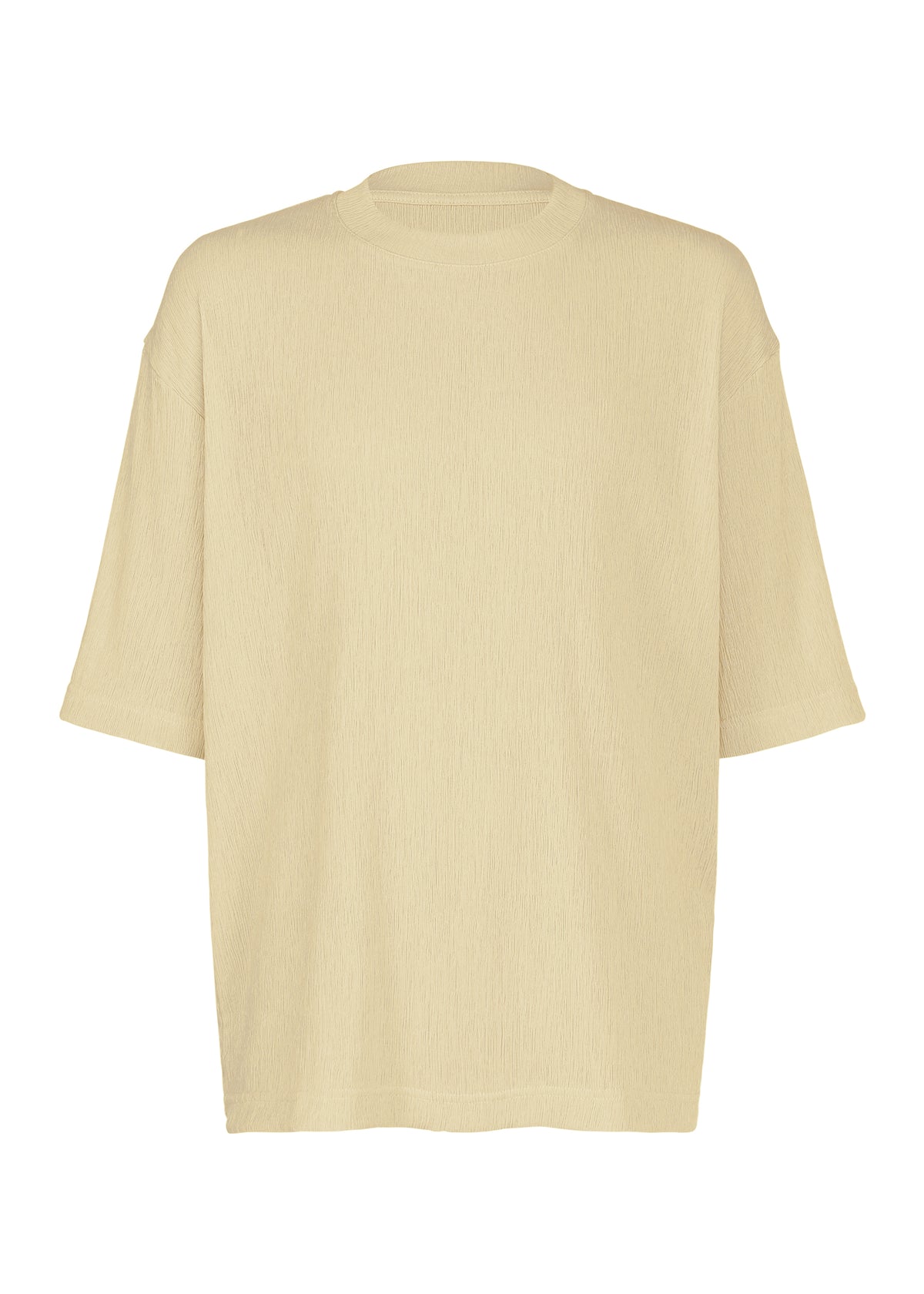 CREPE TUCK JERSEY、メンズ_トップス_トップ、ベージュ