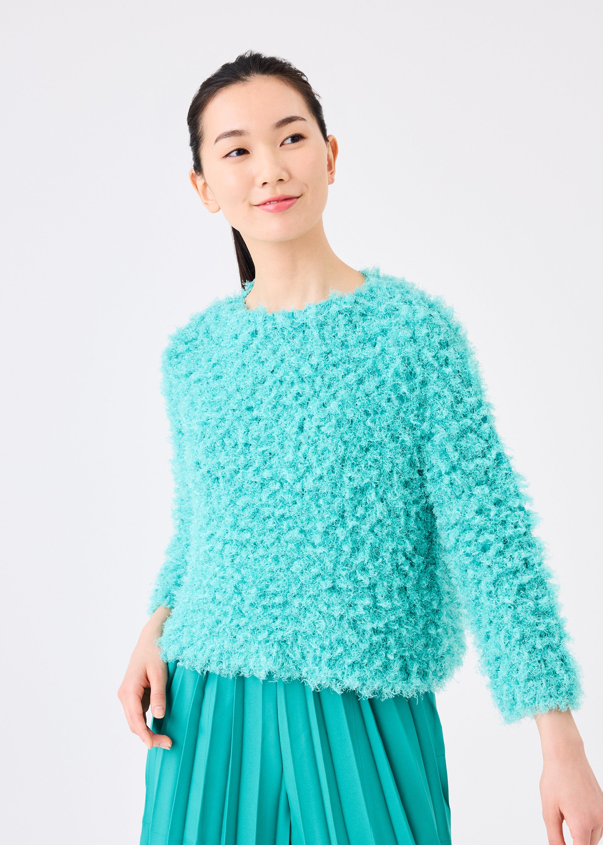 SHAGGY PLEATS、ウィメンズ_トップス_トップ、着用画像1