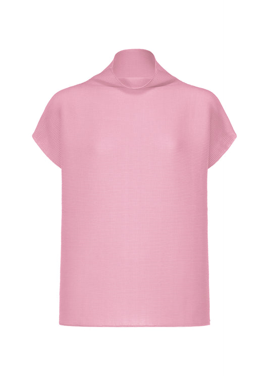 SQUARE STRETCH PLEATS、ウィメンズ_トップス_トップ、ピンク